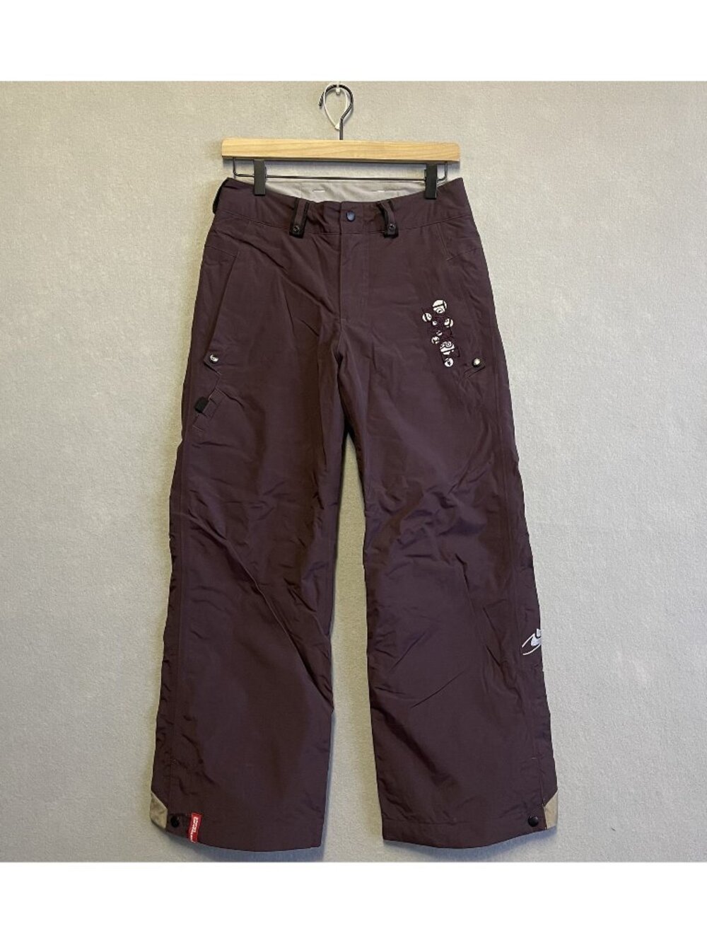Bonfire Particle Womens XS Snow Pants Classic Fit Waterproof Nylon Burgundy